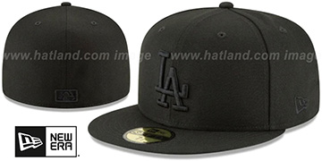 Dodgers 'BLACKOUT' Fitted Hat by New Era