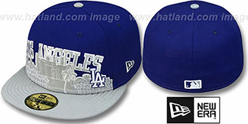 Dodgers 'CITY-LINE' Royal-Grey Fitted Hat by New Era