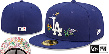 Dodgers FLORAL WATERCOLORS Royal Fitted Hat by New Era