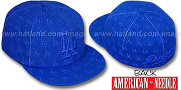 Dodgers MULTI DICE ALL-OVER Royal Fitted Hat by American Needle