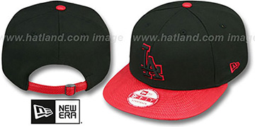 Dodgers 'SNAKE-THRU STRAPBACK' Black-Red Adjustable Hat by New Era