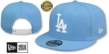 Dodgers TEAM-BASIC SNAPBACK Sky-White Hat by New Era