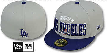 Dodgers TEAM-PRIDE Grey-Royal Fitted Hat by New Era