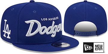 Dodgers 'TEAM-SCRIPT SNAPBACK' Royal Hat by New Era