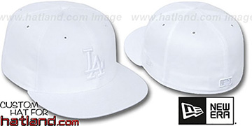 Dodgers 'WHITEOUT' Fitted Hat by New Era