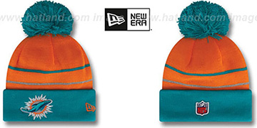 Dolphins THANKSGIVING DAY Knit Beanie Hat by New Era