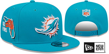 Dolphins 2024 'NFL DRAFT SNAPBACK' Teal Hat by New Era