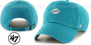 Dolphins 'POLO STRAPBACK' Aqua Hat by Twins 47 Brand