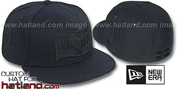 Dominican Republic BLACKOUT Fitted Hat by New Era