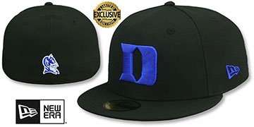 Duke 'NCAA TEAM-BASIC' Black Fitted Hat by New Era