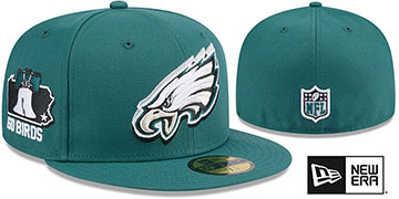 Eagles 2024 NFL DRAFT Green Fitted Hat by New Era