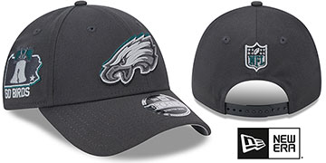 Eagles 2024 NFL DRAFT STRETCH-SNAP Grey Hat by New Era