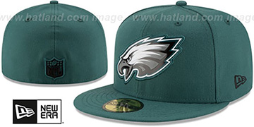 Eagles BEVEL Green Fitted Hat by New Era