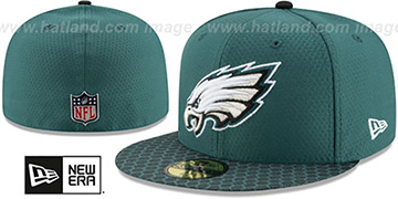 Eagles 'HONEYCOMB STADIUM' Green Fitted Hat by New Era