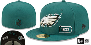 Eagles 'TRIPLE THREAT IDENTITY' Green Fitted Hat by New Era