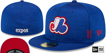 Expos '2024 COOPERSTOWN CLUBHOUSE' Heather Royal Fitted Hat by New Era