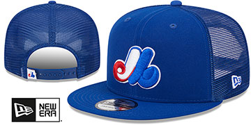 Expos 'COOP TEAM-BASIC TRUCKER SNAPBACK' Royal Hat by New Era