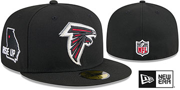 Falcons 2024 NFL DRAFT Black Fitted Hat by New Era