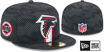 Falcons 2024 NFL SIDELINE Black Fitted Hat by New Era