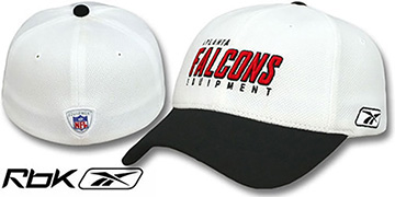 Falcons EQUIPMENT-FLEX White-Black Hat by Reebok