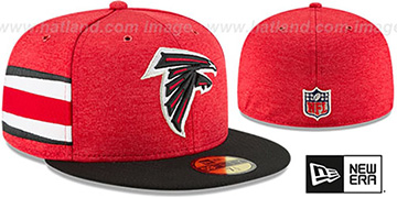 Falcons HOME ONFIELD STADIUM Red-Black Fitted Hat by New Era