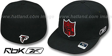 Falcons NFL-SHIELD Black Fitted Hat by Reebok