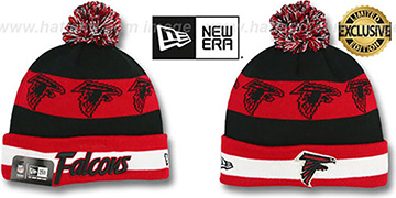 Falcons REPEATER SCRIPT Knit Beanie Hat by New Era