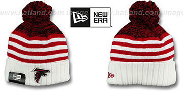 Falcons 'SNOWFALL STRIPE' Knit Beanie Hat by New Era