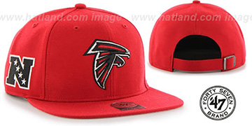 Falcons SUPER-SHOT STRAPBACK Red Hat by Twins 47 Brand