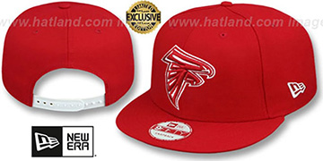 Falcons 'TEAM-BASIC SNAPBACK' Red-White Hat by New Era