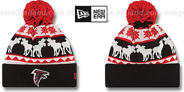 Falcons THE-MOOSER Knit Beanie Hat by New Era