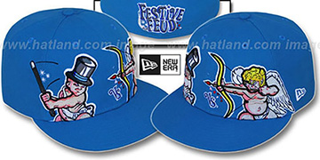 Festive Feud 'BABY NEW YEAR vs CUPID' Blue Fitted Hat by New Era