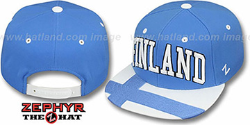 Finland SUPERSTAR SNAPBACK Sky Hat by Zephyr