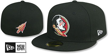 Florida State NCAA TEAM-BASIC Black Fitted Hat by New Era