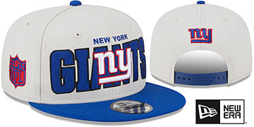 Giants 2023 'NFL DRAFT SNAPBACK' Stone-Royal Hat by New Era