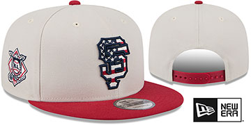 Giants 2024 'JULY 4TH STARS N STRIPES SNAPBACK' Hat by New Era