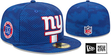 Giants '2024 NFL SIDELINE' Royal Fitted Hat by New Era