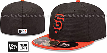 Giants 'MLB DIAMOND ERA' 59FIFTY Black-Orange BP Hat by New Era