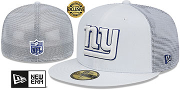 Giants TEAM-BASIC TRUCKER White Fitted Hat by New Era