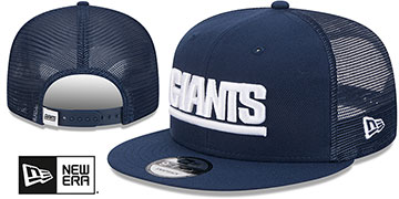 Giants THROWBACK TEAM-BASIC TRUCKER SNAPBACK Navy Hat by New Era