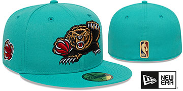 Grizzlies NBA CLASSIX Teal Fitted Hat by New Era