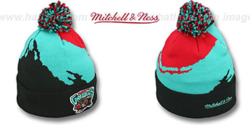 Grizzlies 'PAINTBRUSH BEANIE' by Mitchell and Ness