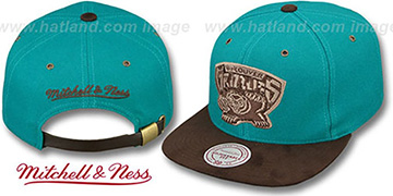 Grizzlies TC-BROWN SUEDE STRAPBACK Hat Mitchell and Ness