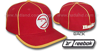 Hawks HW WILDSIDE Fitted Hat by Reebok - red