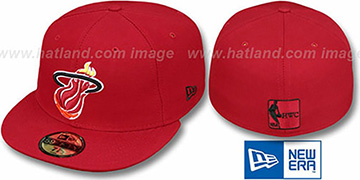 Heat HW TEAM-BASIC Red Fitted Hat by New Era