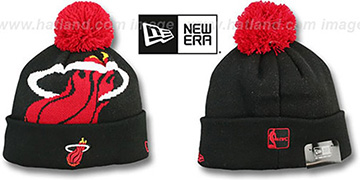 Heat 'HWC-BIGGIE' Black Knit Beanie Hat by New Era