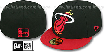 Heat 'MIGHTY-XL' Black-Red Fitted Hat by New Era