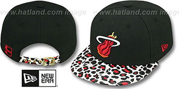 Heat 'OSTRICH-LEOPARD STRAPBACK' Hat by New Era