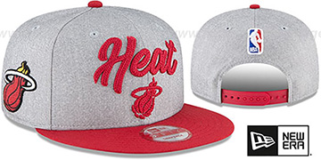 Heat ROPE STITCH DRAFT SNAPBACK Grey-Red Hat by New Era