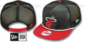 Heat 'SNAKE A-FRAME SNAPBACK' Black-Red Hat by New Era